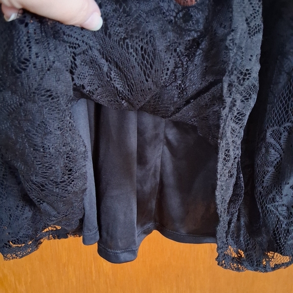 Torrid Babydoll Lace Top Black Size 5 - Picture 6 of 9